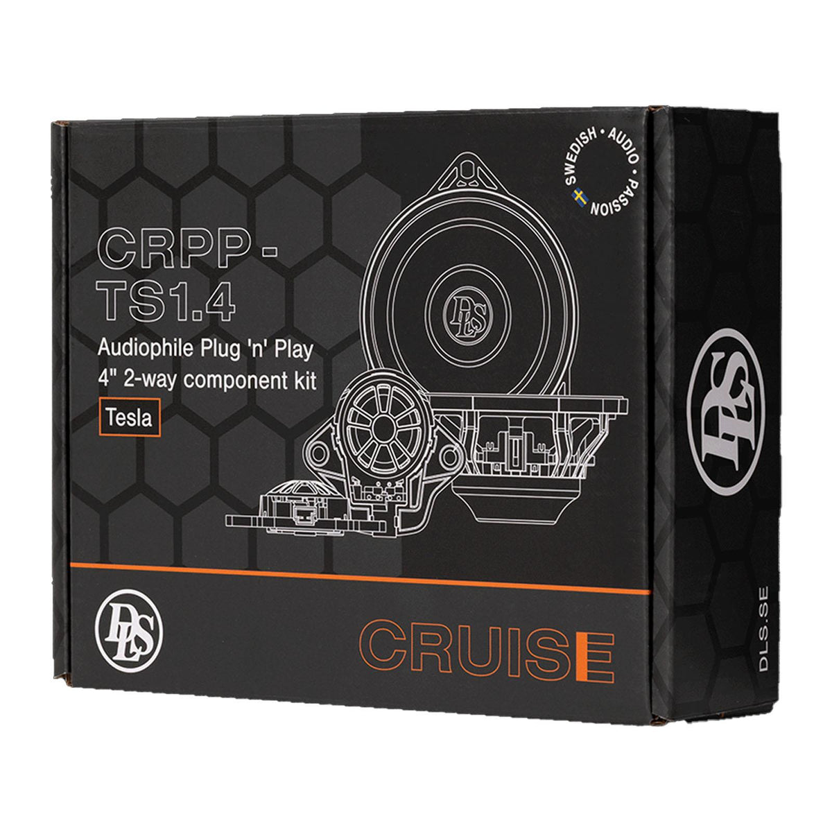 DLS CRPP-TS1.4 Tesla Model 3 Model Y 4" 240 Watts Component Car Speaker Kit
