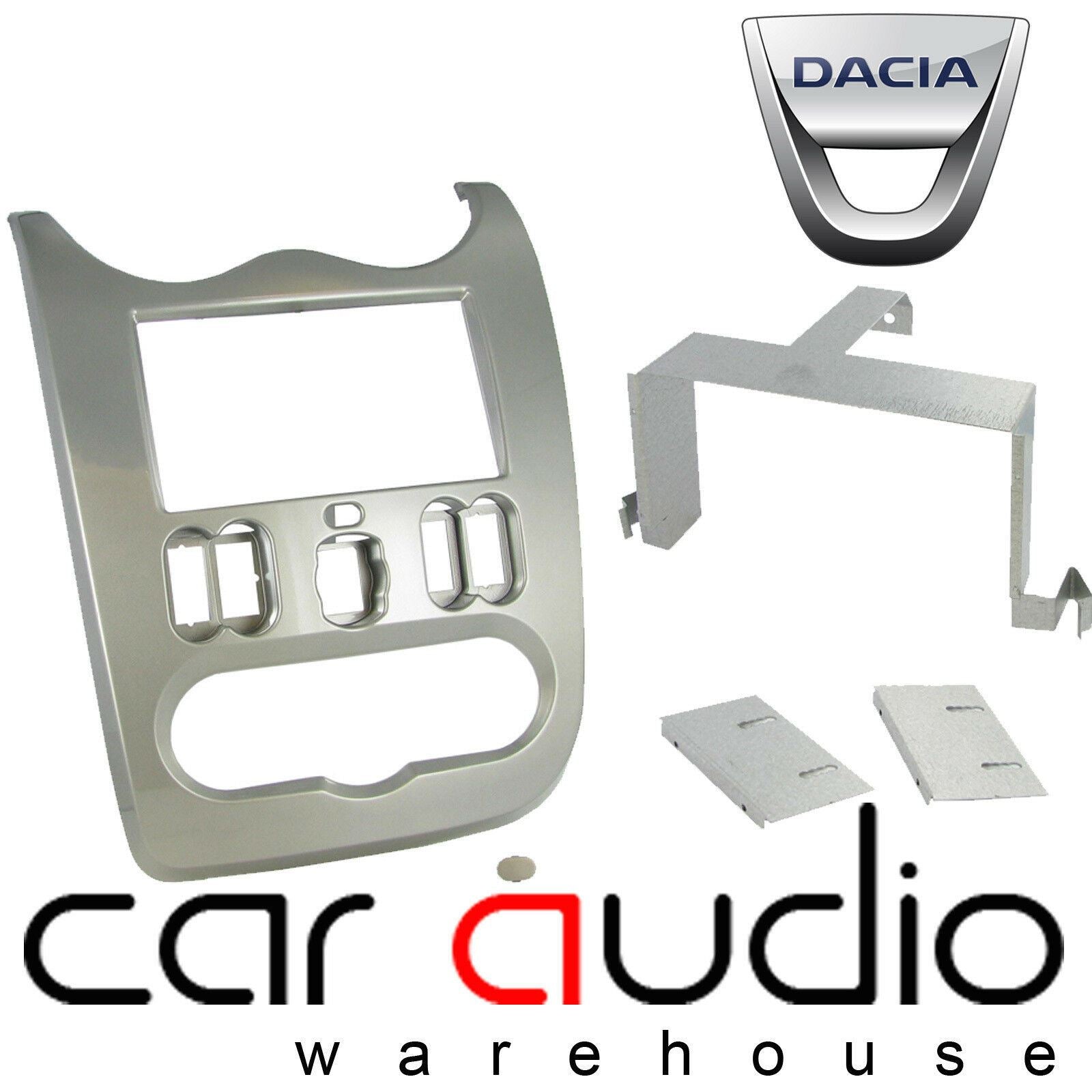 Connects2 CT23DC03 Dacia Car Stereo Double Din Fascia Panel & Cage Kit