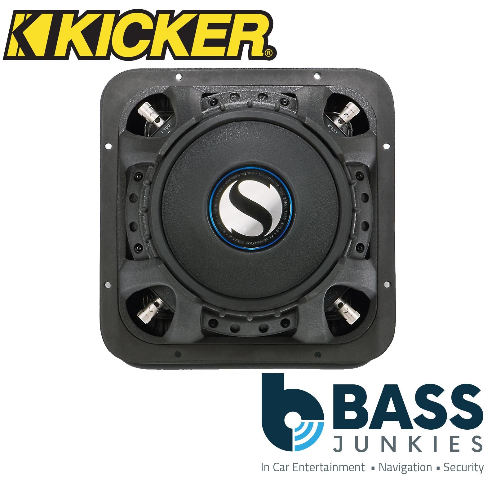 Kicker 11S10L72 - Solo-Baric 10" 25cm Square 1200 Watts 2 Ohm DVC Car Subwoofer