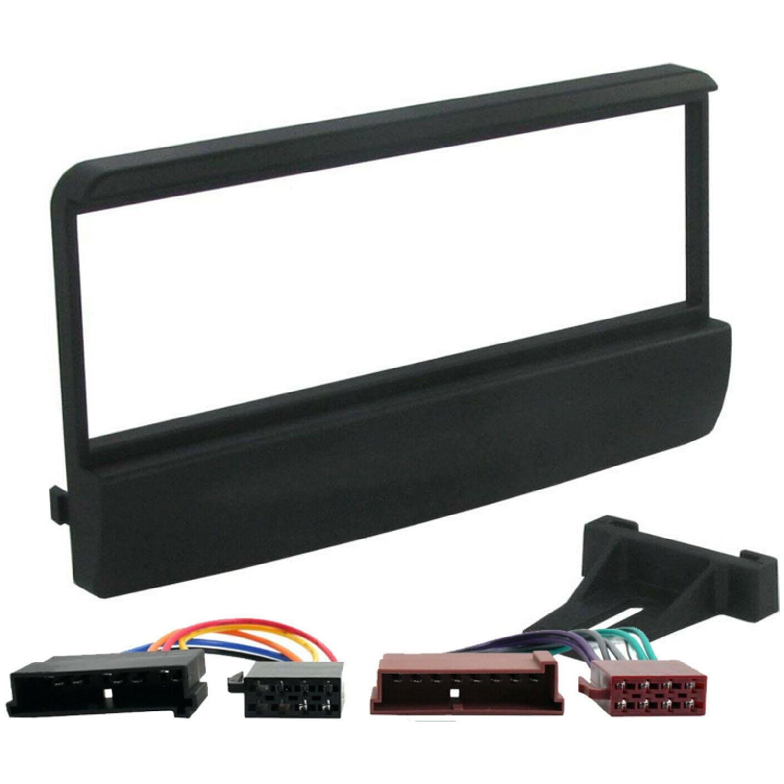 Ford Fiesta 1995 to 2001 Black Car Radio Stereo Fascia Panel & ISO Wiring Lead