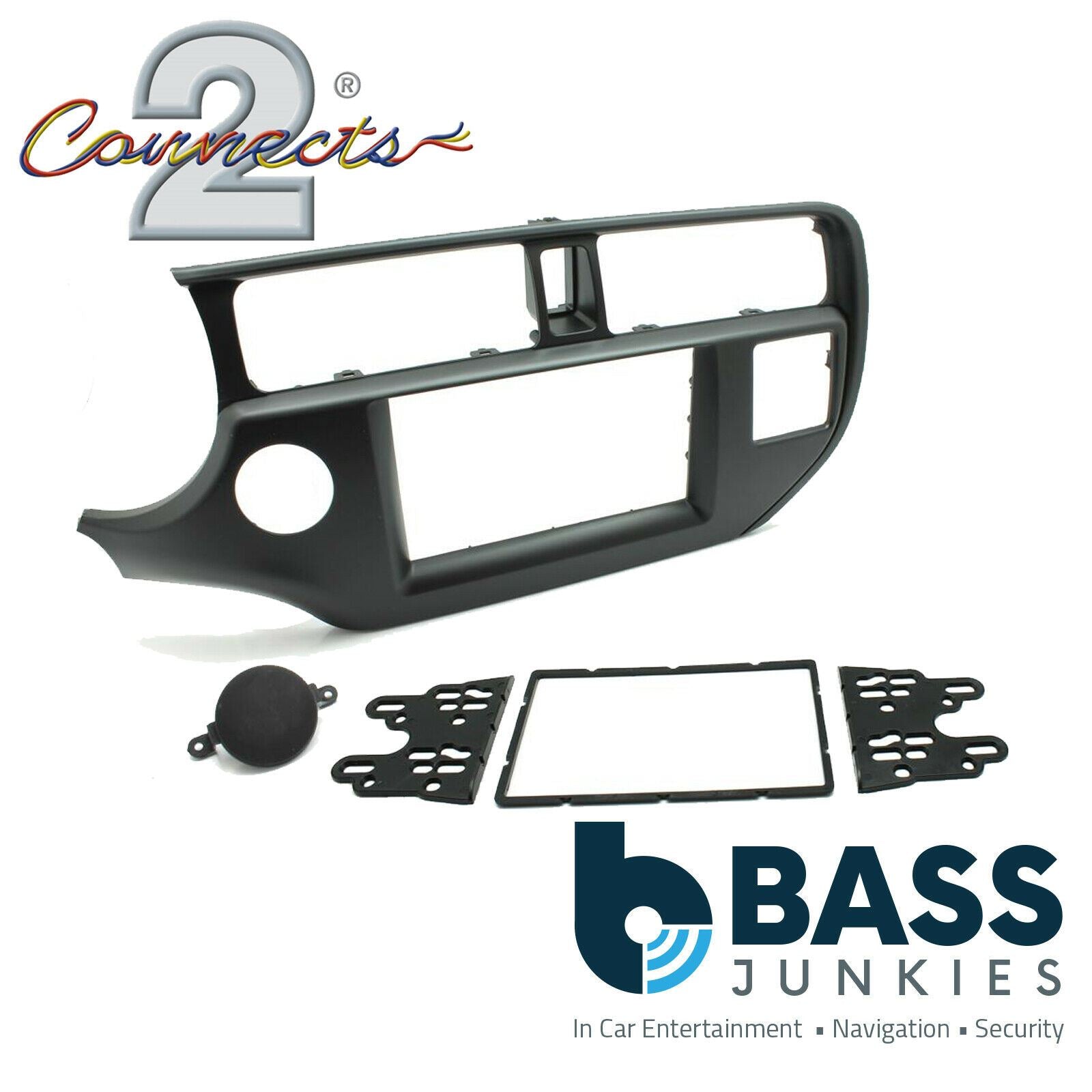 Connects2 CT23KI46L Kia Rio 2011 Onwards Car Stereo Double Din Fascia Panel