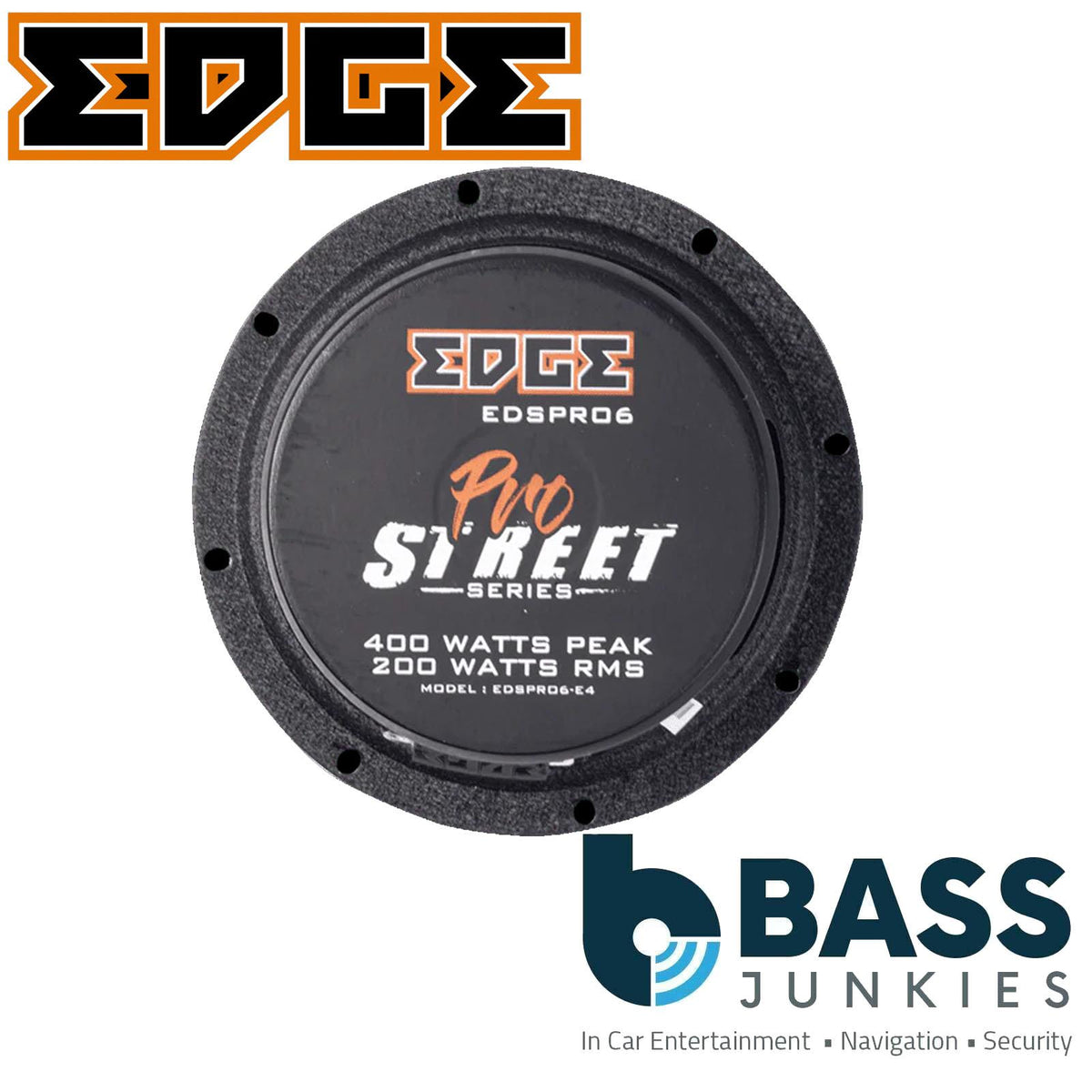 EDGE STREET Series EDSPRO6-E4 - 800 Watts 16.5cm Pro Audio Midrange Car Speaker