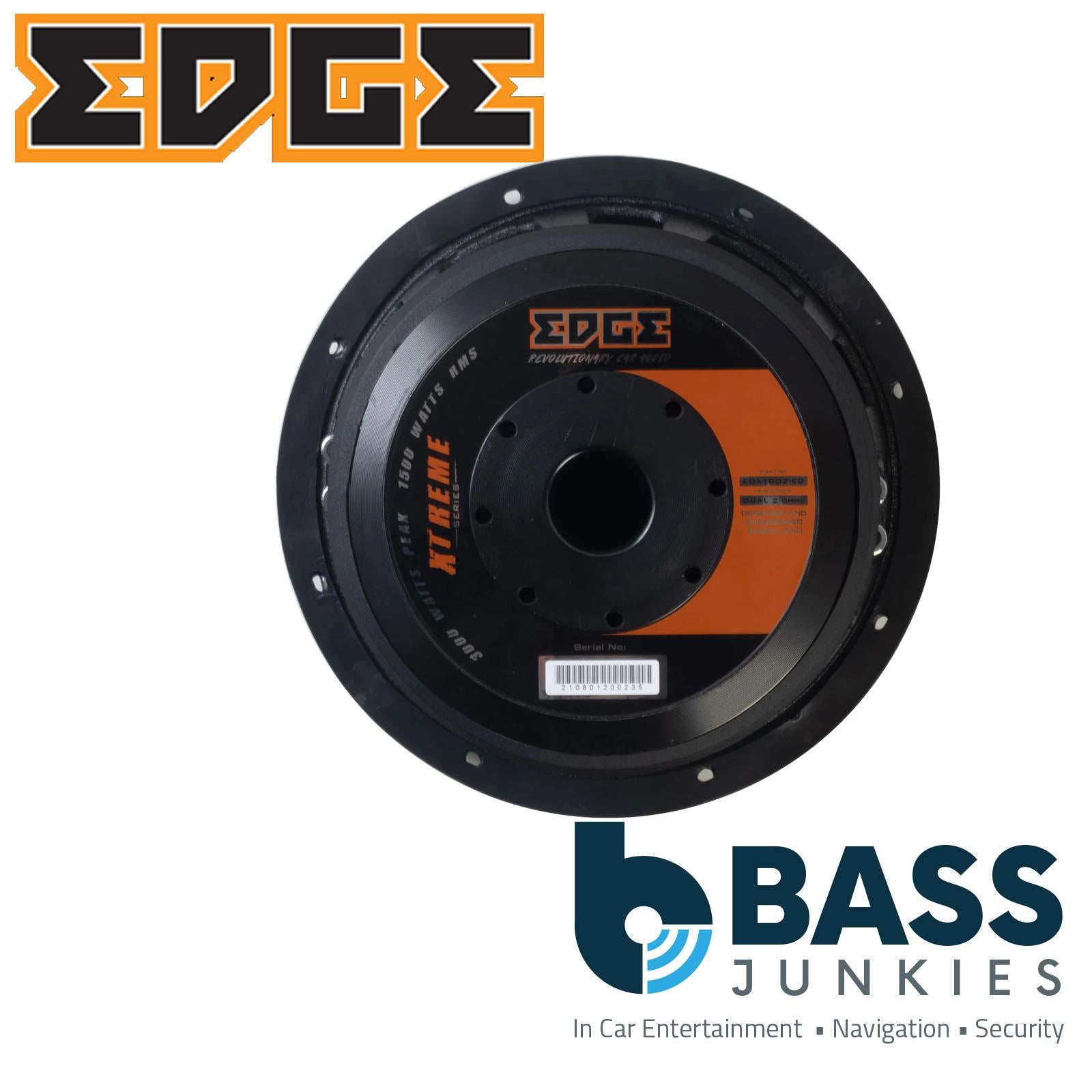 EDGE EDX10D2-E0 XTREME SERIES 10” 1500 WATTS RMS DUAL 2OHM Car SUBWOOFER