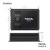 Recoil DII1100.4 - 1100 Watts 2-4 Ohm Stable Class D 4 Channel Car Amp Amplifier