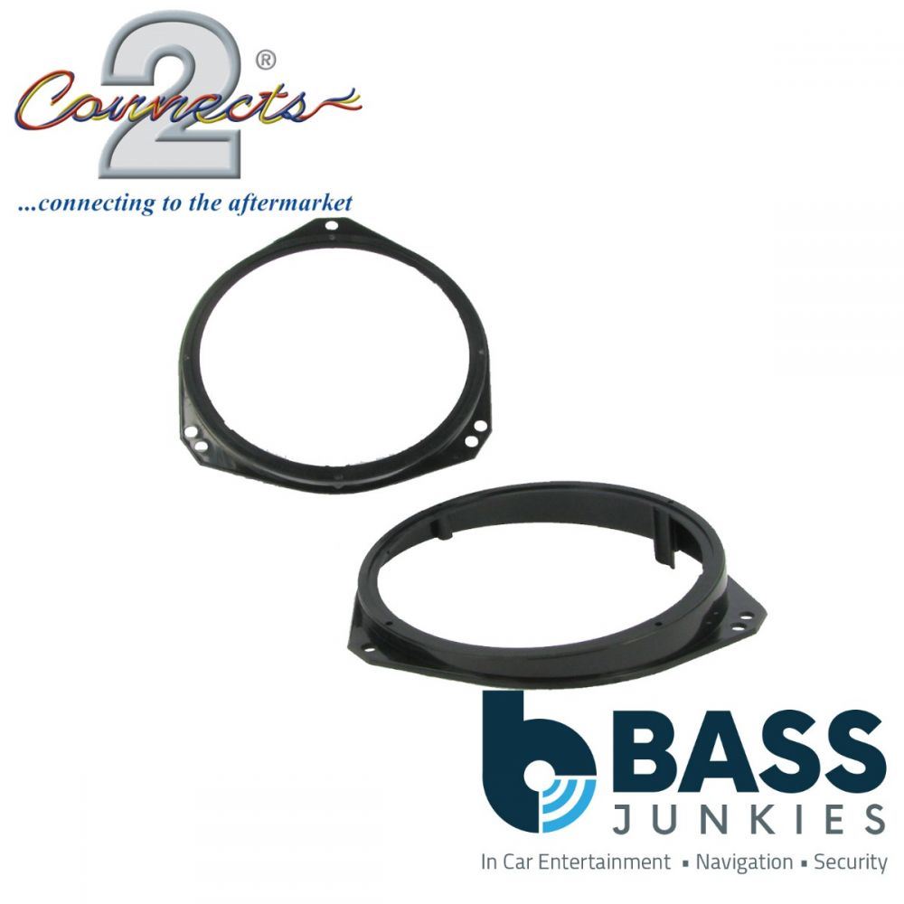 Connects2 CT25VX02 - Vauxhall Corsa Tigra & Vivaro 165mm 6.5" Front Door Car Van Speaker Adapter Brackets