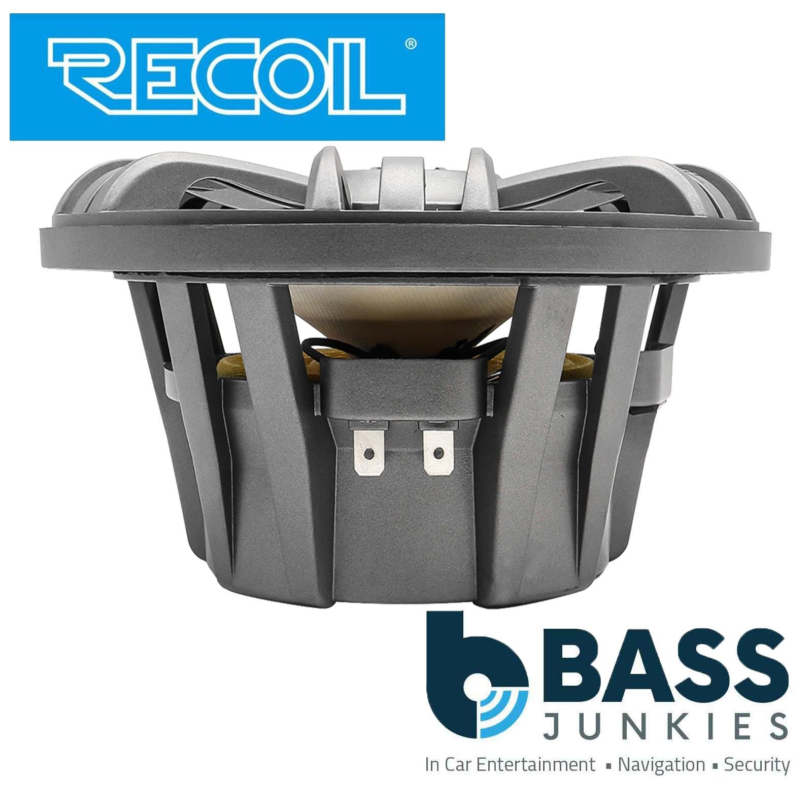 Recoil M1-65 - 6.5" 17cm Marine Boat Outdoor Speakers with Built-in RGB LED Pair