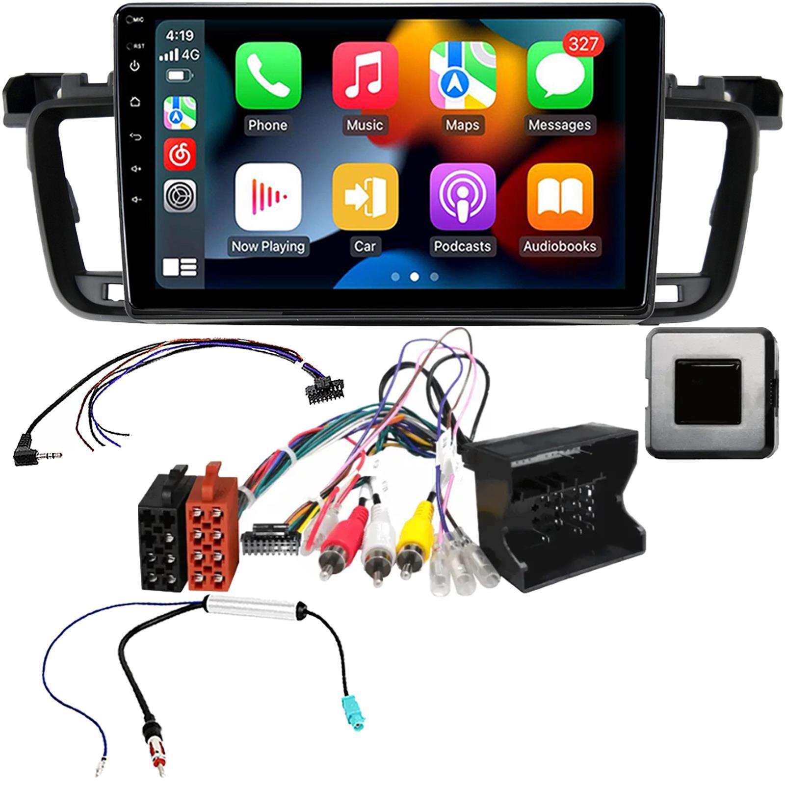 UPGRADED 9" CarPlay Android Car Stereo Fitting Kit For Peugeot 508 2011- 2017