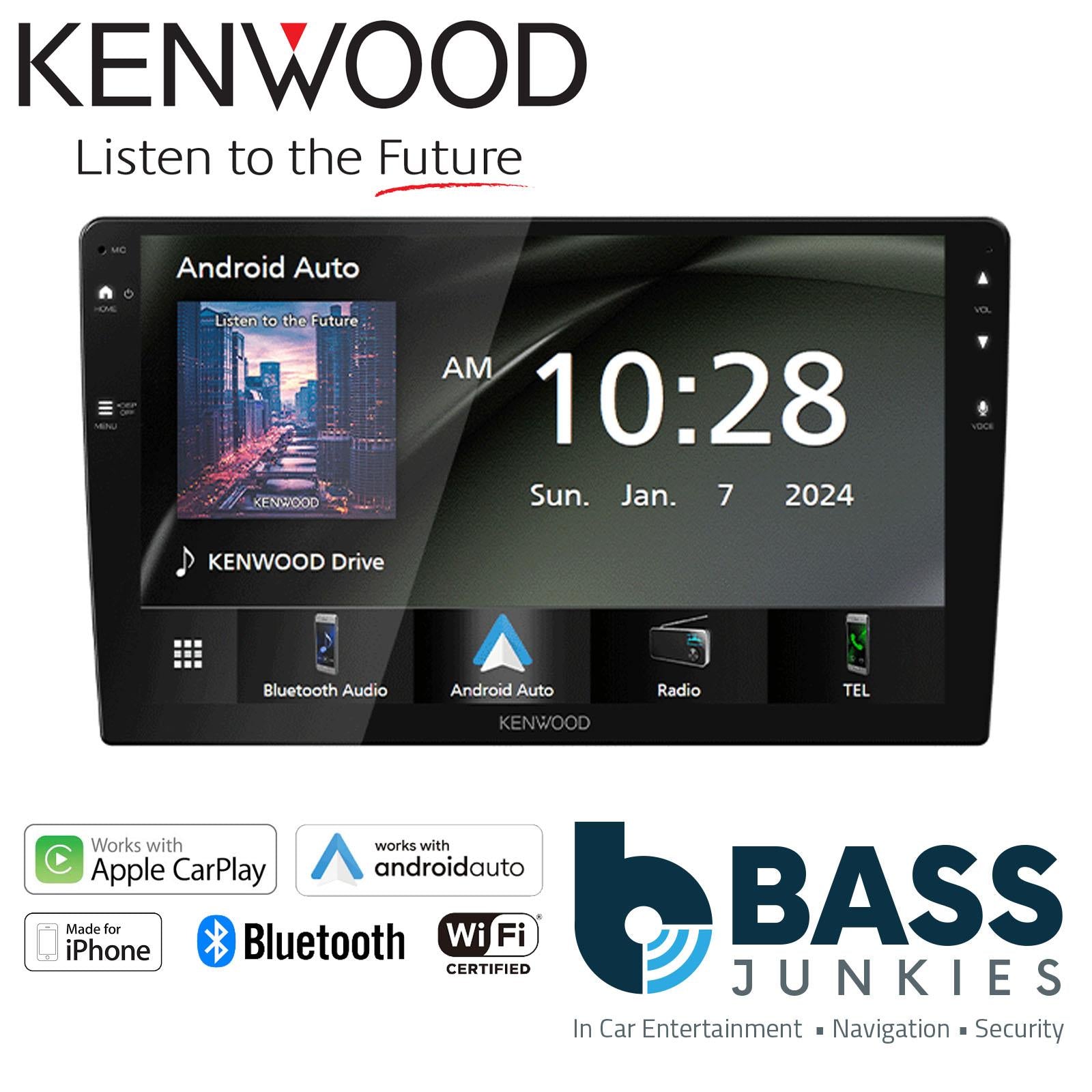 Kenwood 9" CarPlay Android Car Stereo Kit For Jeep Wrangler Rubicon 2015 - 2017