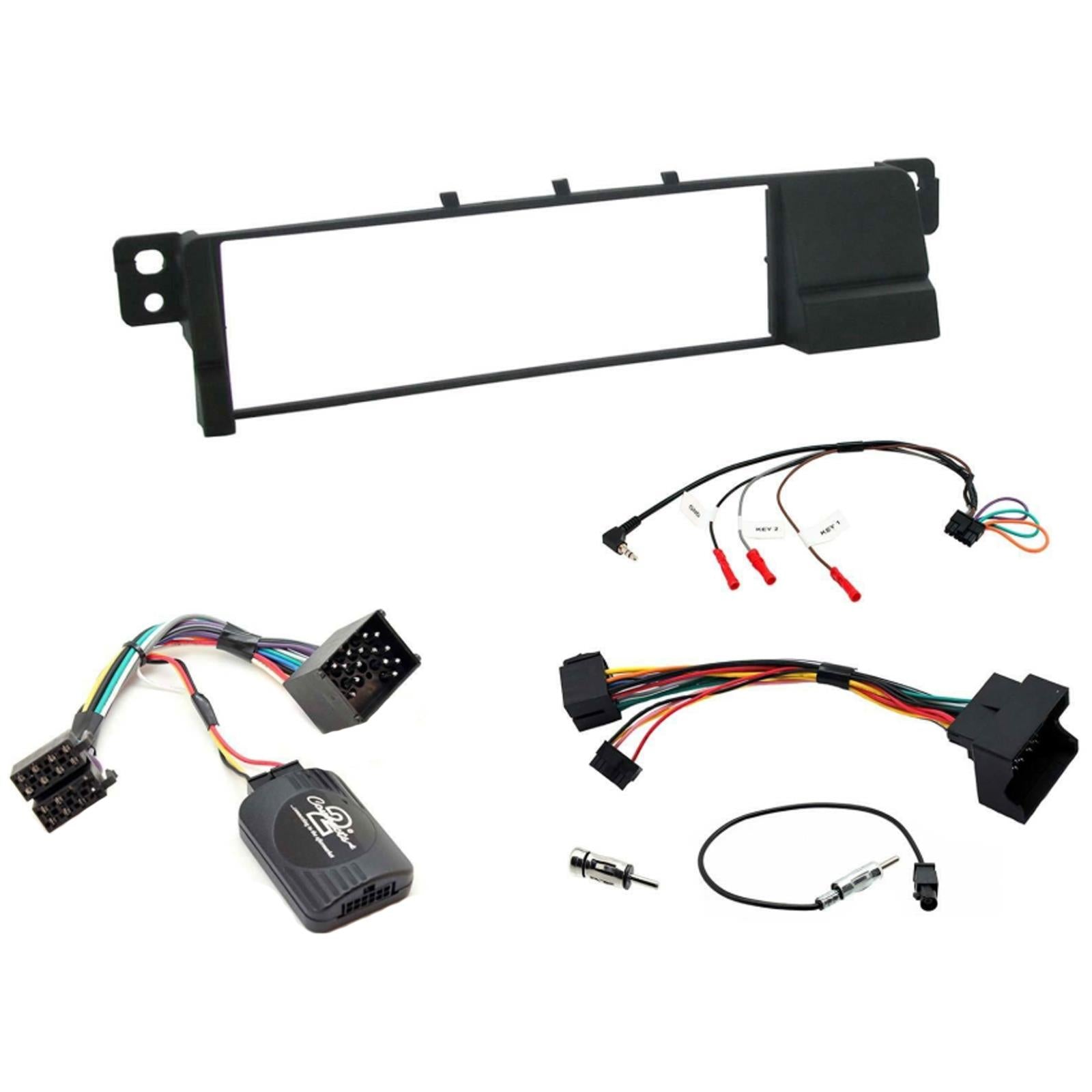 BMW 3 Series E46 1999-2006 KENWOOD Car Stereo S/Din Fascia Steering Wheel Stalk