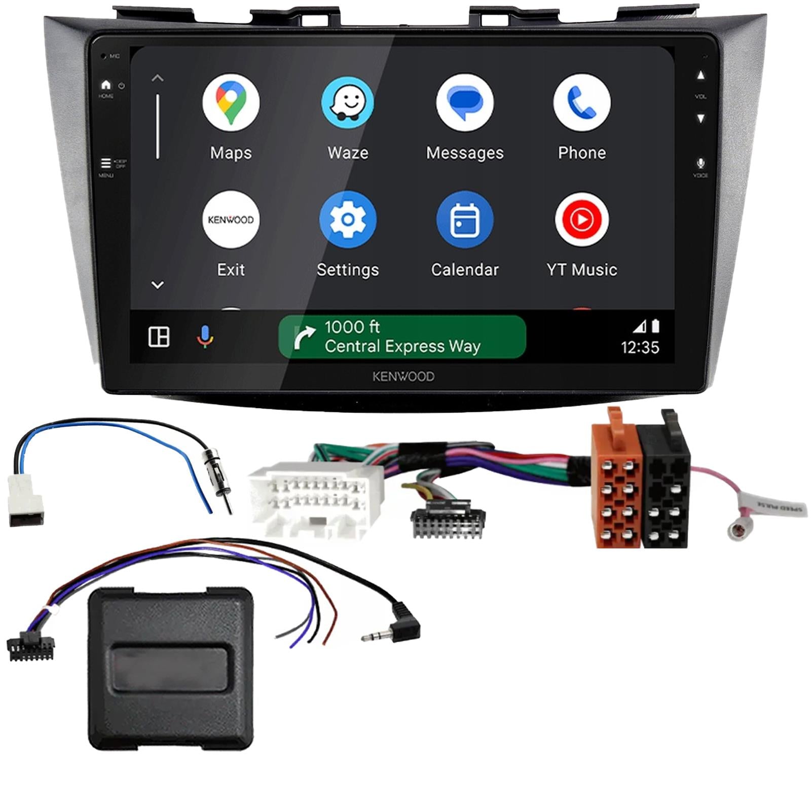 Kenwood 9" CarPlay Android Car Stereo Fitting Kit For Suzuki Swift 2012 Onwards