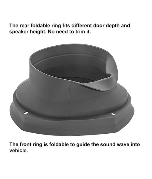 Recoil SPB69 - 6”x9” Waterproof Silicone Car Speakers Baffle & Isolator Kit