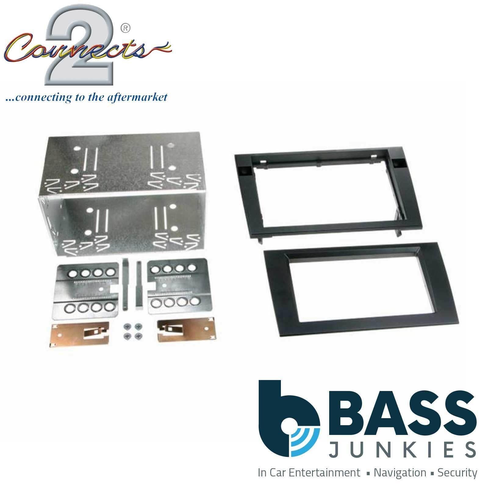 Connects2 CT23AU07 Audi A4 2001 - 2008 Car Stereo Double Din Fascia Panel & Cage Kit