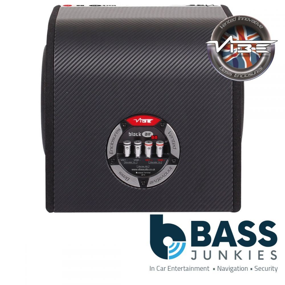 Vibe BLACKAIRB8-V6 8" 20cm 1200 Watts BlackAir Compact Passive Car Subwoofer Enclosure