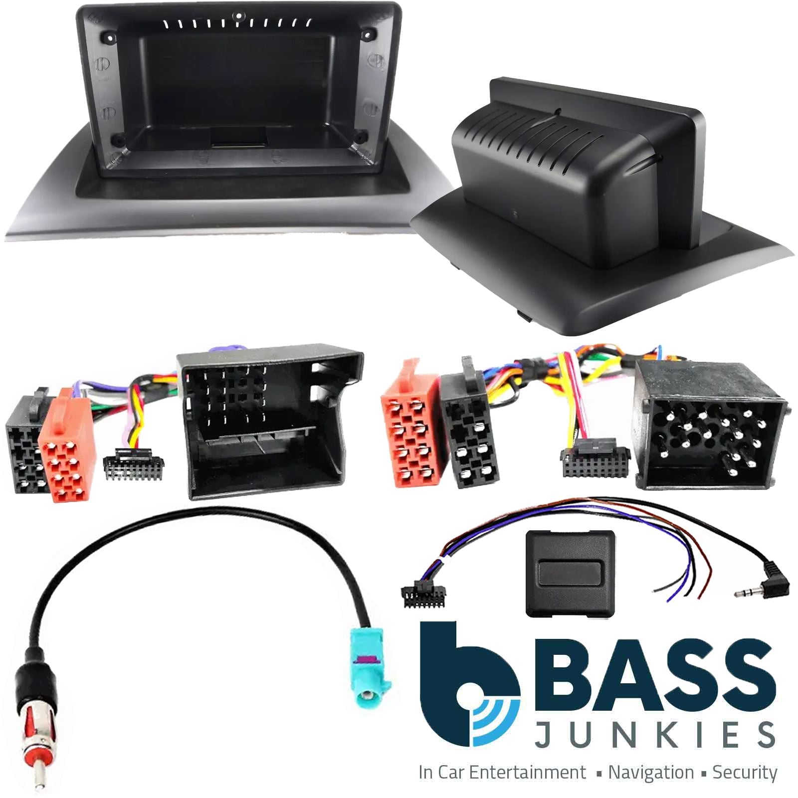 Kenwood 9" CarPlay Android Car Stereo Fascia Steering Kit For BMW X3 2006 -2010