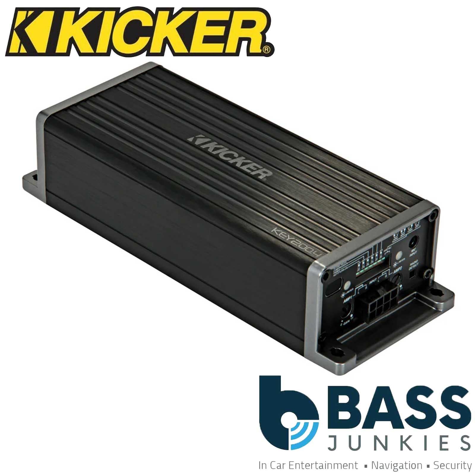Kicker 47KEY200.4 - 200 Watts 4 Channel Smart DSP Amp Amplifier