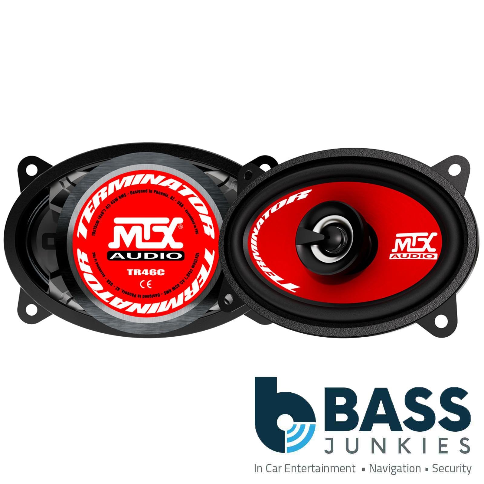 MTX TR46C - 4"x6" 620 Watts 2-Way Coaxial Car Door Speakers