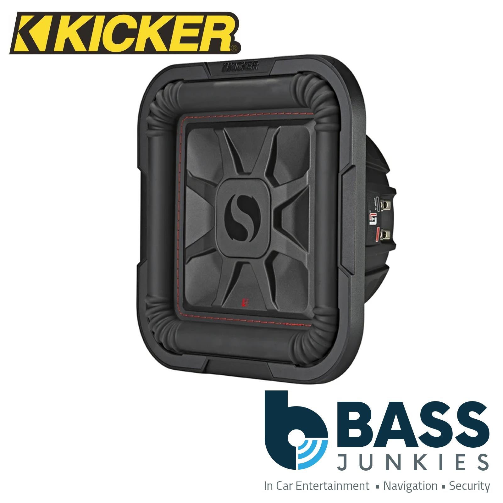 Kicker 46L7T102 - L7T 10" Slim Square Subwoofer DVC 2 Ohm 1000W