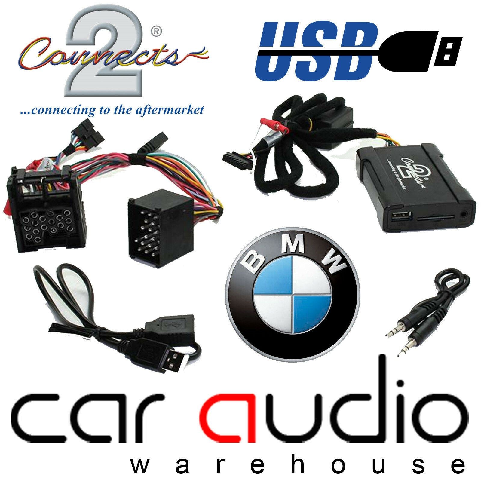 Connects2 CTABMUSB007 BMW 3 5 7 Series Mini USB SD AUX Car Interface Adapter