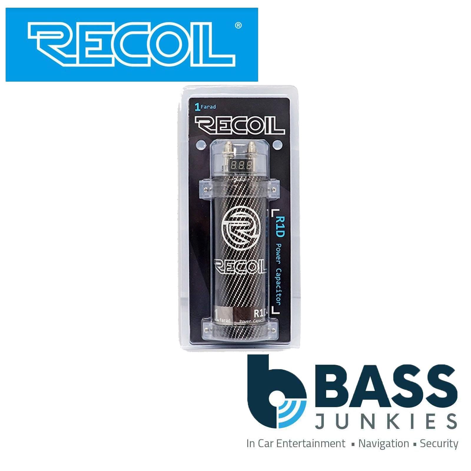 Recoil R1D - 1 Farad 1000 Watt Car Amp Amplifier Digital Power Cap Capacitor