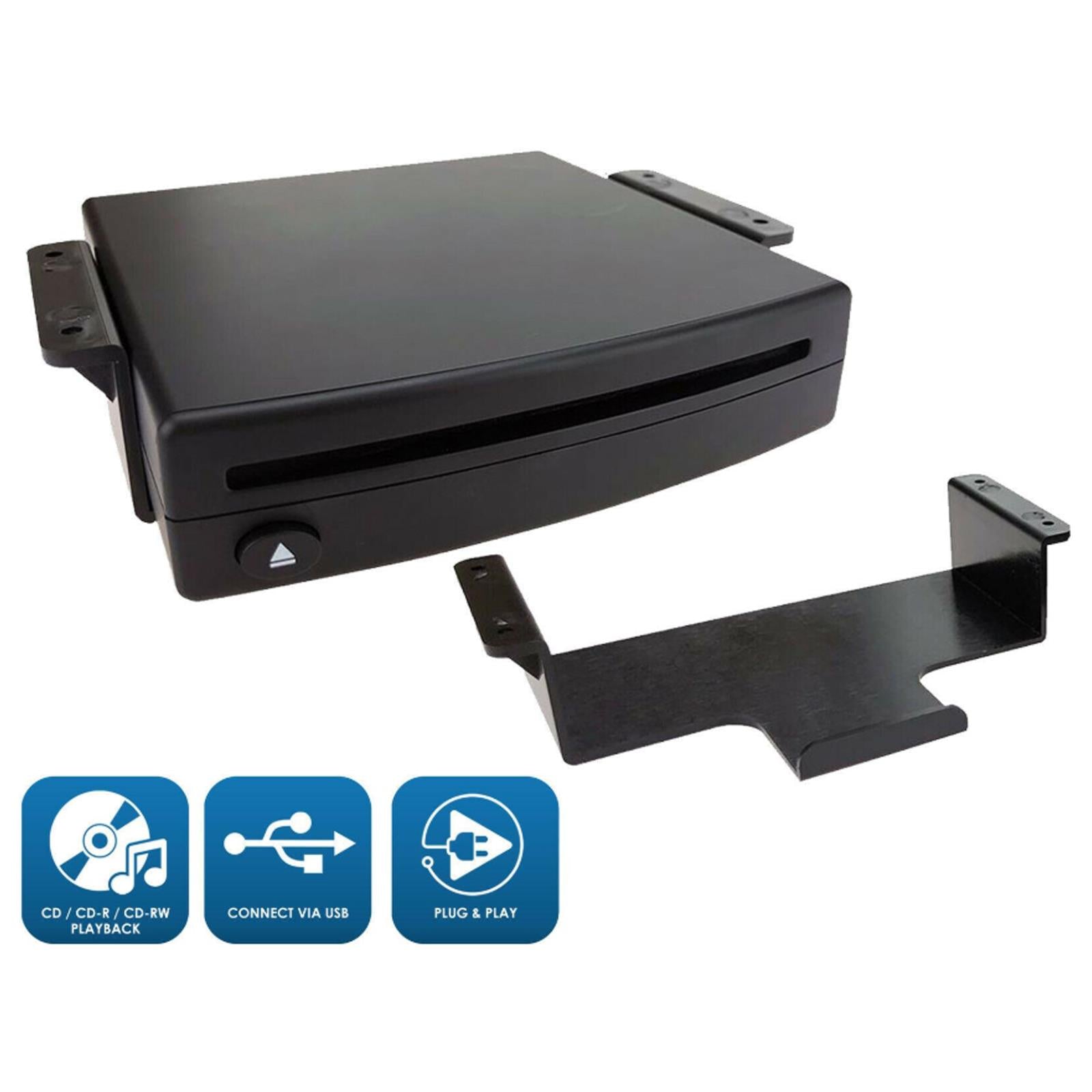 Retrofit USB Direct Plug & Play Add on CD Player for Vehicles Without a CD Mech