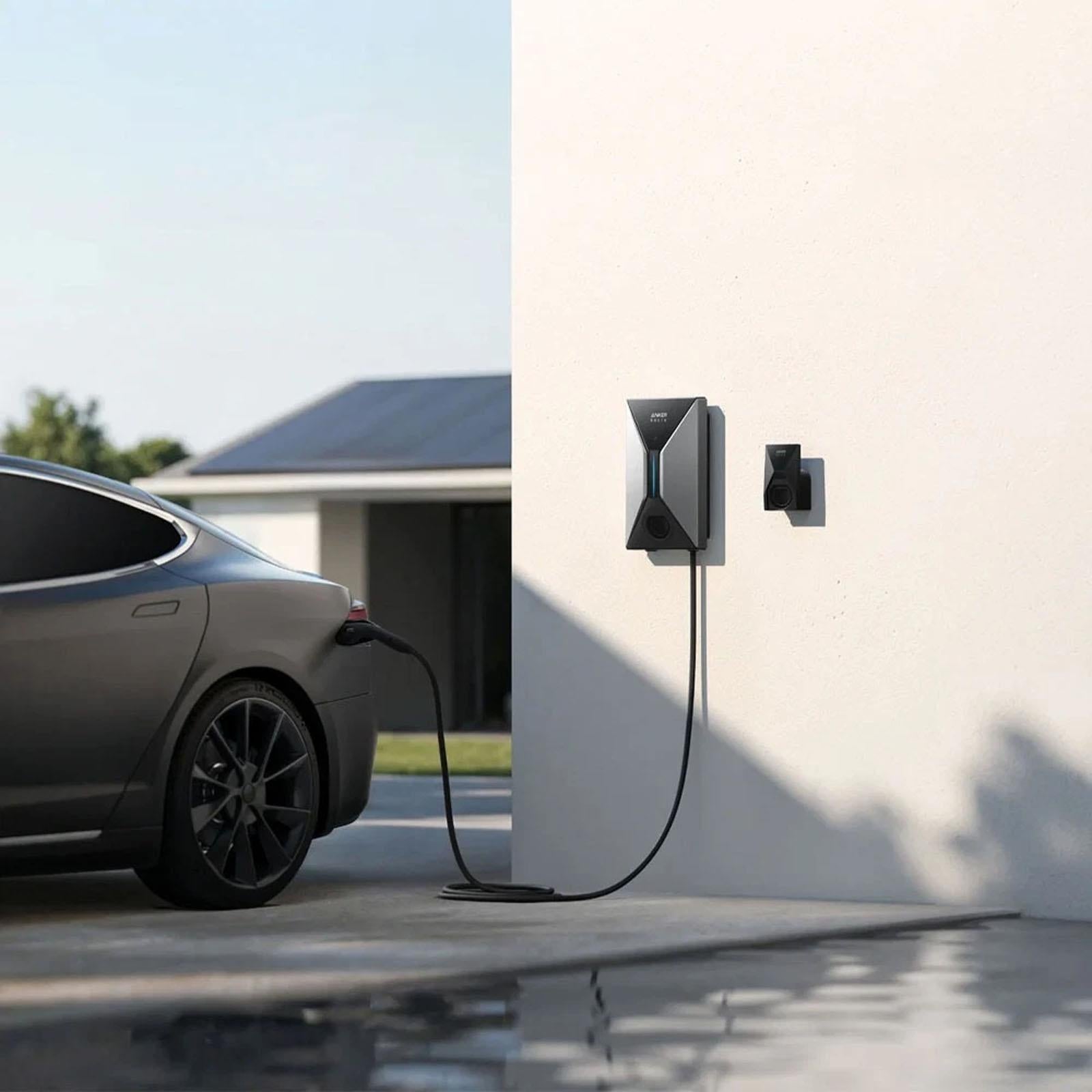Anker SOLIX - Smart EV Charger 7.4kW Type 2 Socket EV Charger with RFID Access