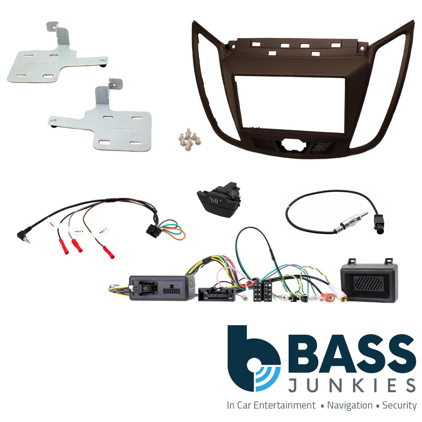 Connects2 CTKFD35C Ford C-Max 2010 On Car Stereo D/Din Fascia & Steering Wheel Interface