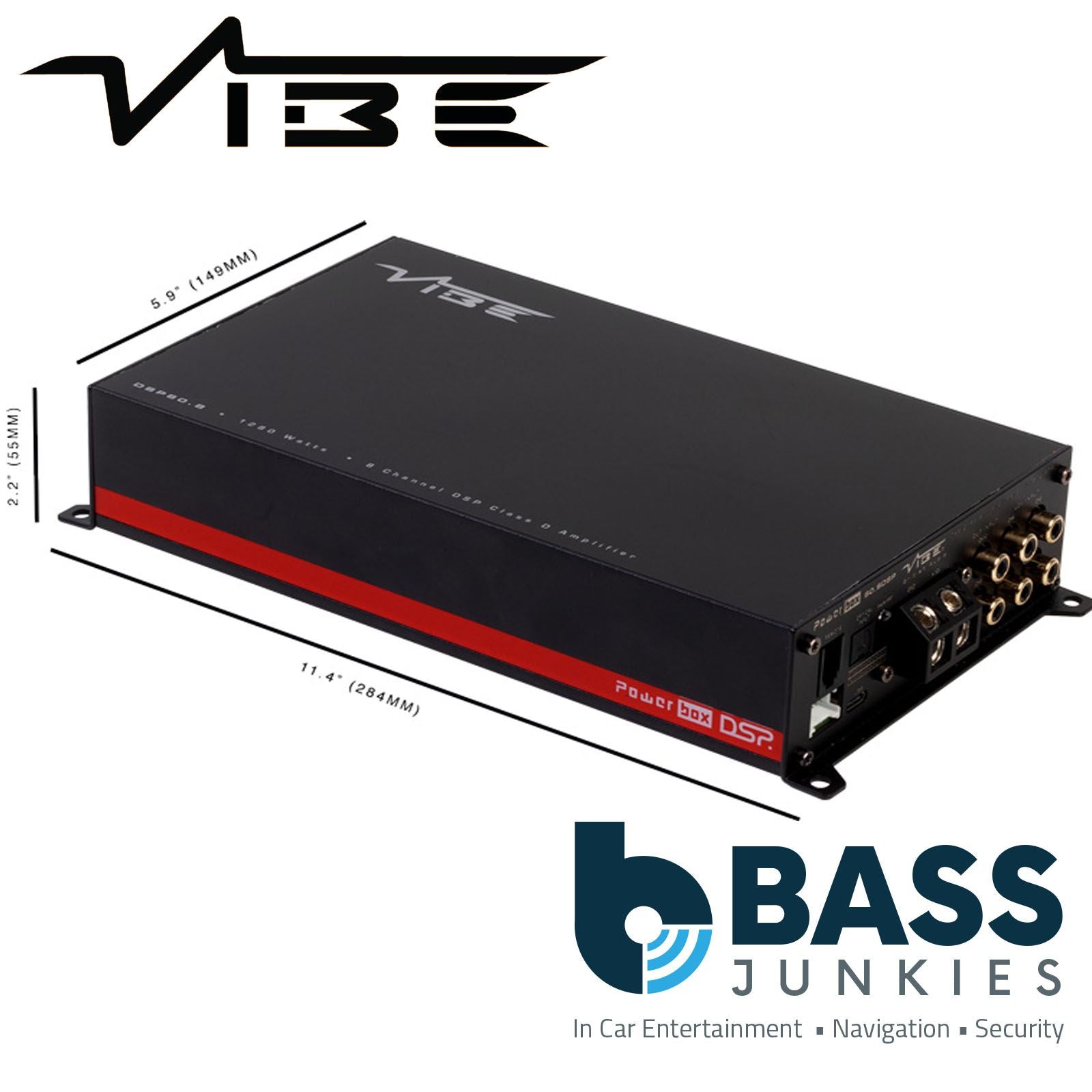 Vibe POWERBOX800.1D-V3 Mono Class D Car Amplifier 800W 1 Ohm 1600W Max Power