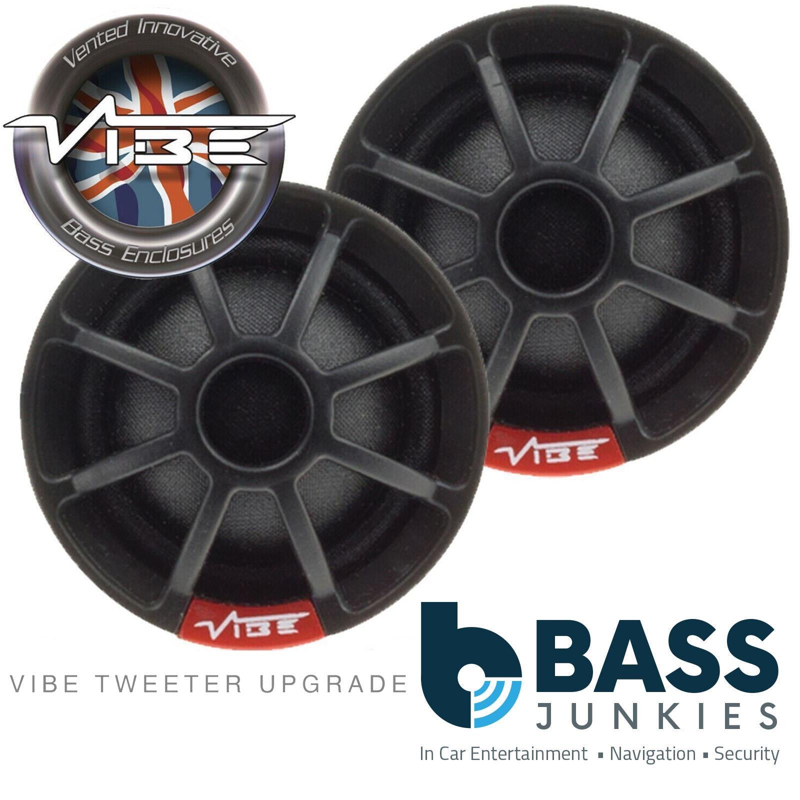 Vibe Slick1-V4 - 150 Watts Silk Dome Car Speaker Tweeters (Pair)