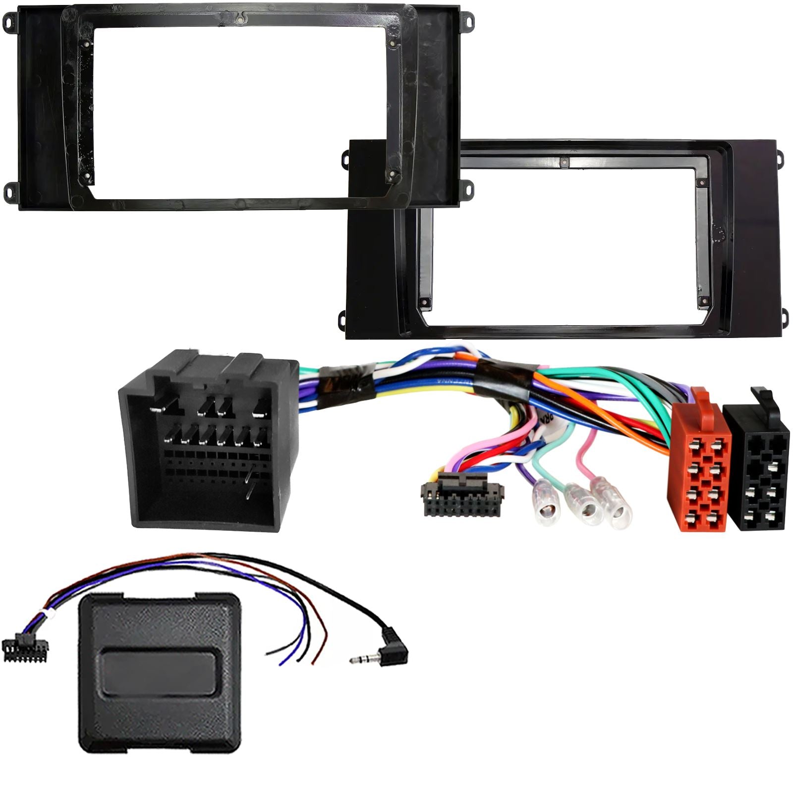 For Ford Transit Piano Black 2021 On Fascia Panel SWC for 9" Android Car Radio