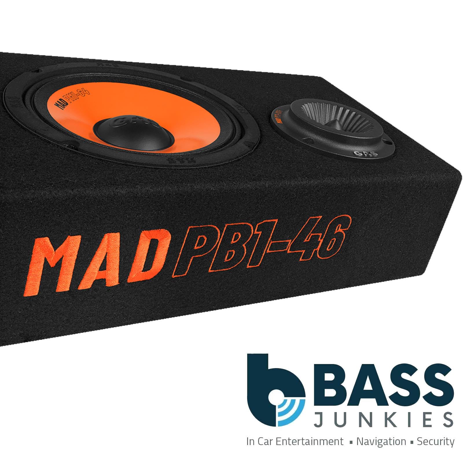 Gas MAD PB1-46 - 680 Watts 4 x 6.5" 16.5cm Speaker & Tweeter Ported Box Enclosure