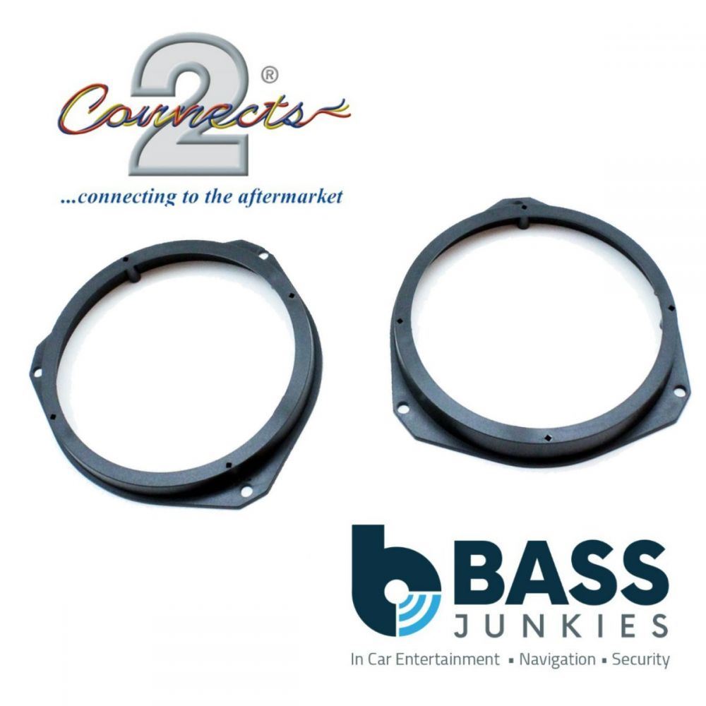 Connects2 CT25AR03 - Alfa Romeo Mito Giulietta 165mm 16.5cm 6.5" Front or Rear Door Car Speaker Adapter Brackets
