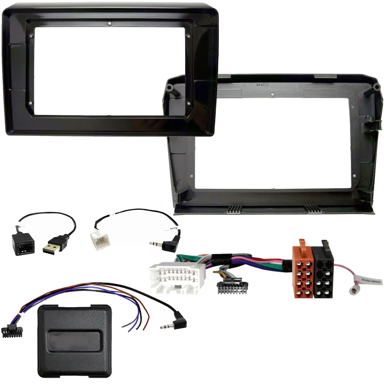 For Suzuki Swift Black 2018 On Fascia Panel Interface For 9" Android Car Radio