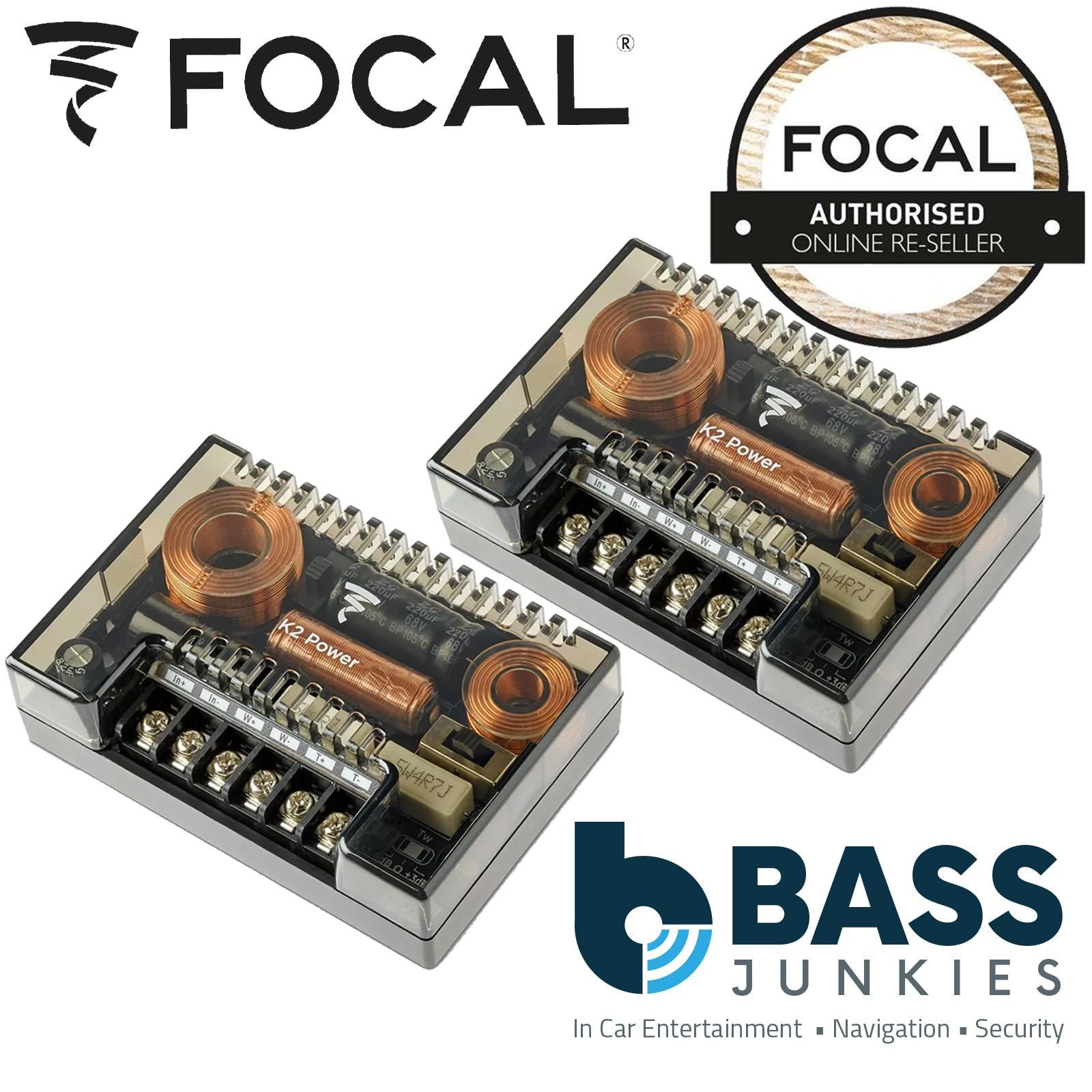 Focal ES165KE - ELITE K2 Power, 200 Watts 165mm 6.5" 2 Way Component Kit & Tweeters 100W (RMS)