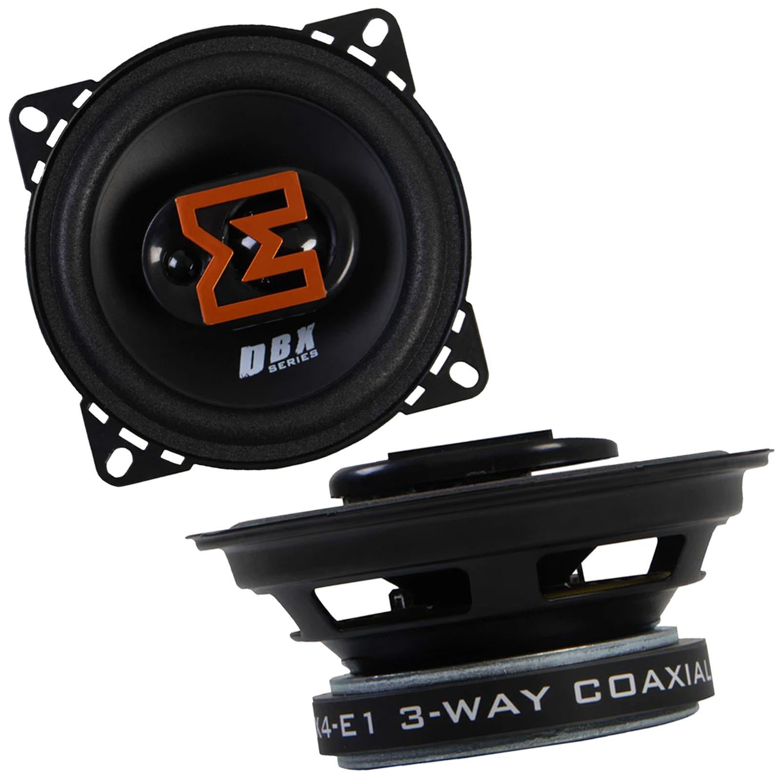 Edge EDBX4-E1 - 4" 240 Watts 3-Way Coaxial Car Front Rear Door Speakers