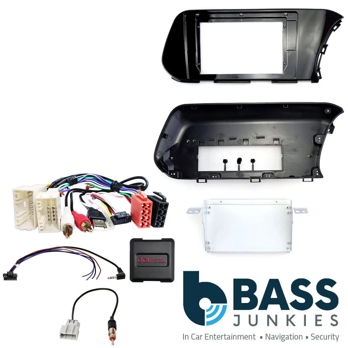 For Hyundai i20 RHD 2021 On Fascia Panel & Steering Control Interface For 9" Android Car Stereo