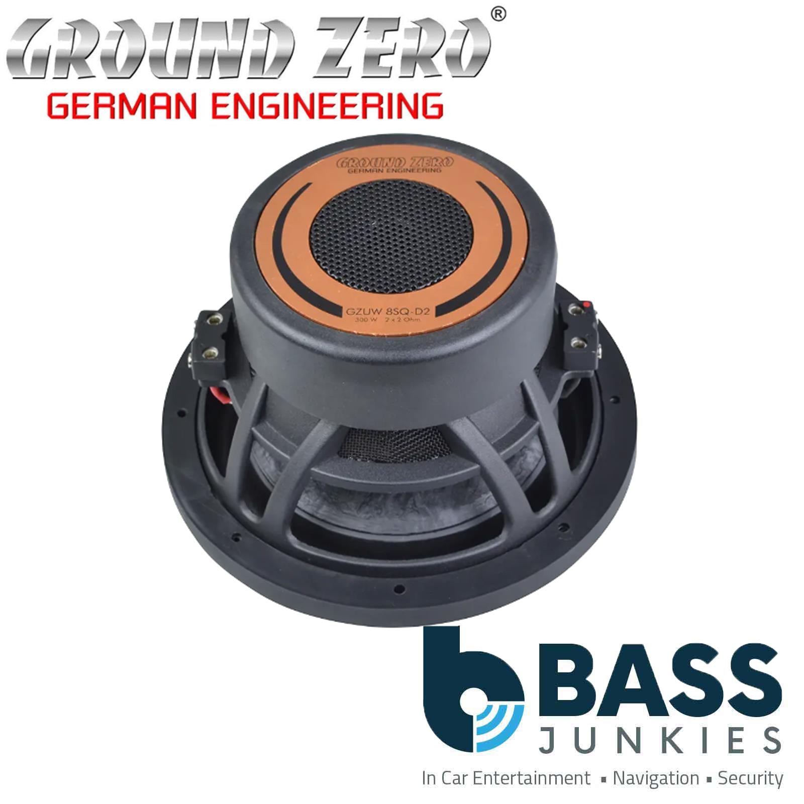 GROUND ZERO GZUW 8SQ-D2 300 Watts RMS 8″ Sound Quality Subwoofer