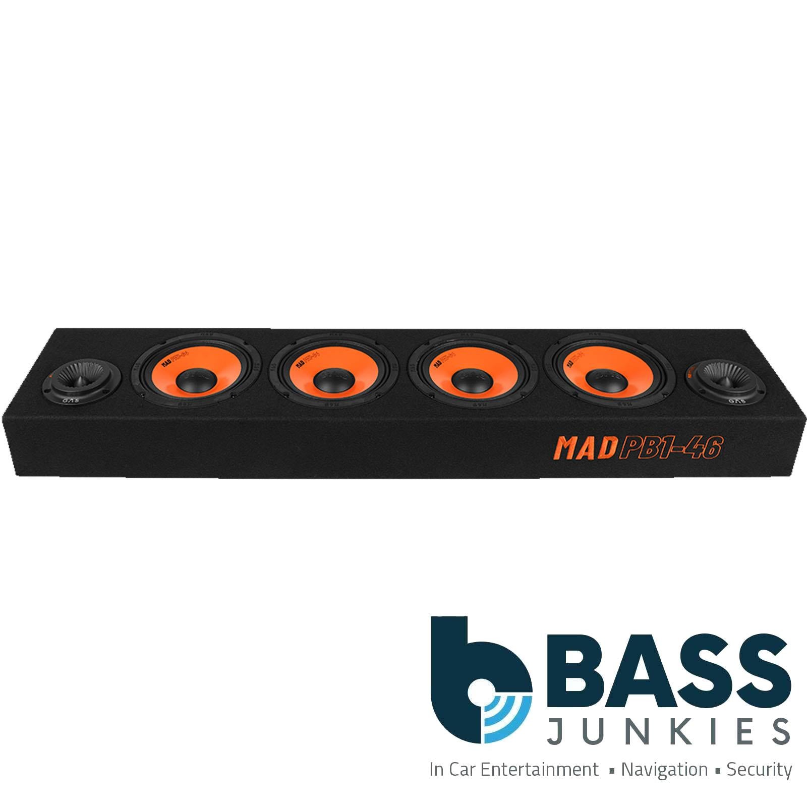 Gas MAD PB1-46 - 680 Watts 4 x 6.5" 16.5cm Speaker & Tweeter Ported Box Enclosure