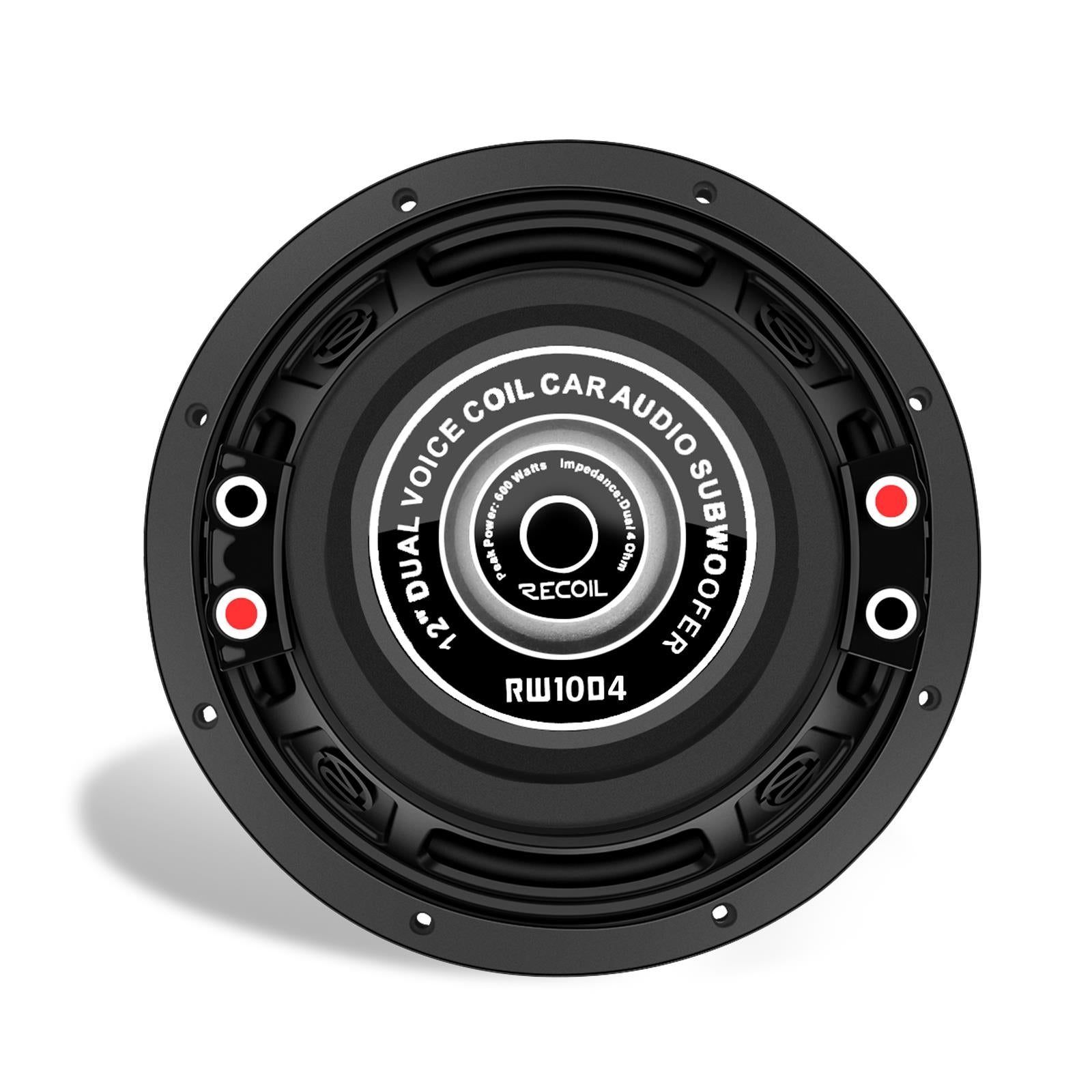 Recoil RW10D4 - 500 Watts 10" Inch 25cm Dual Voice Coil 4-Ohm Car Sub Subwoofer