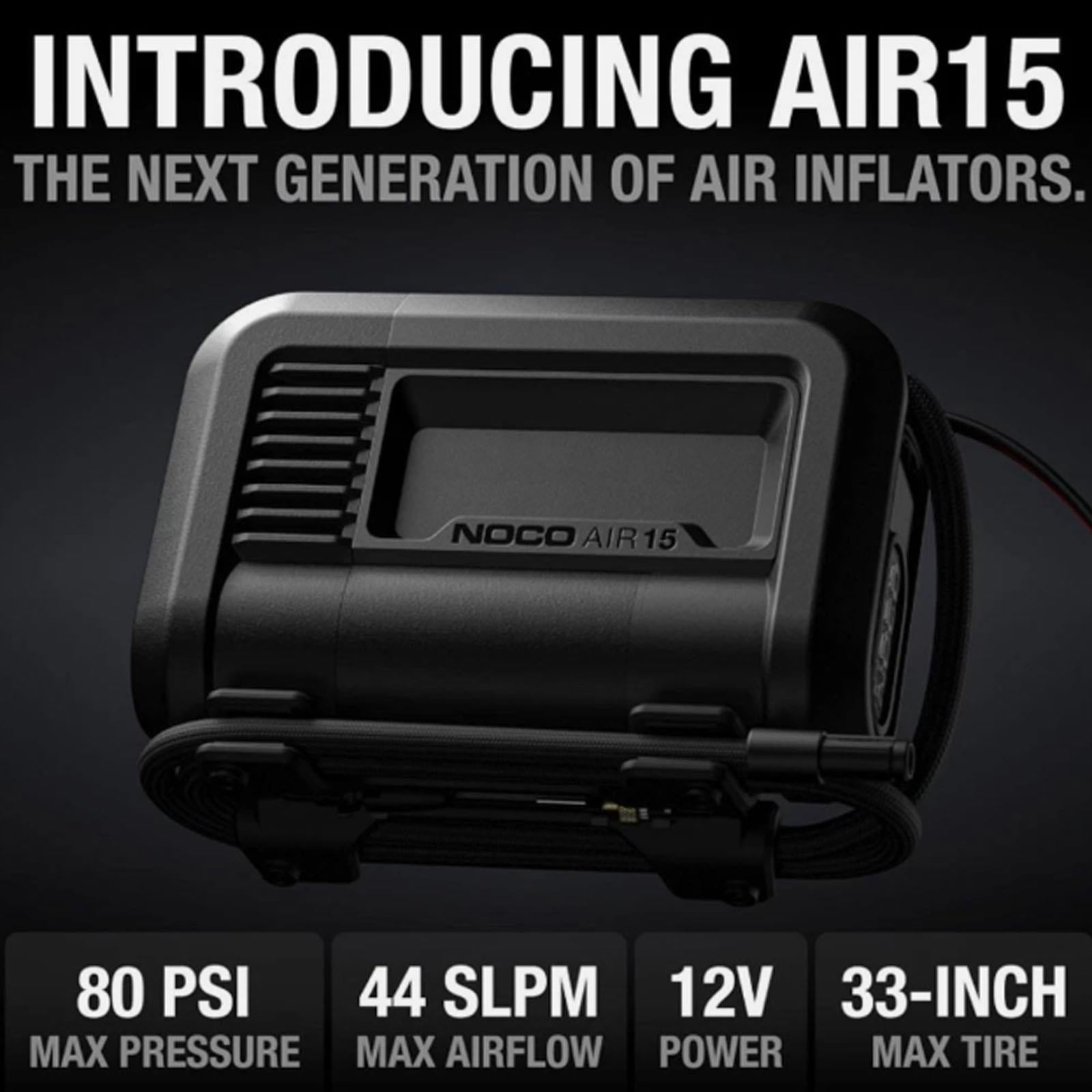 NOCO AIR15 - 15A Portable Digital Tyre Inflator Air Compressor 12V