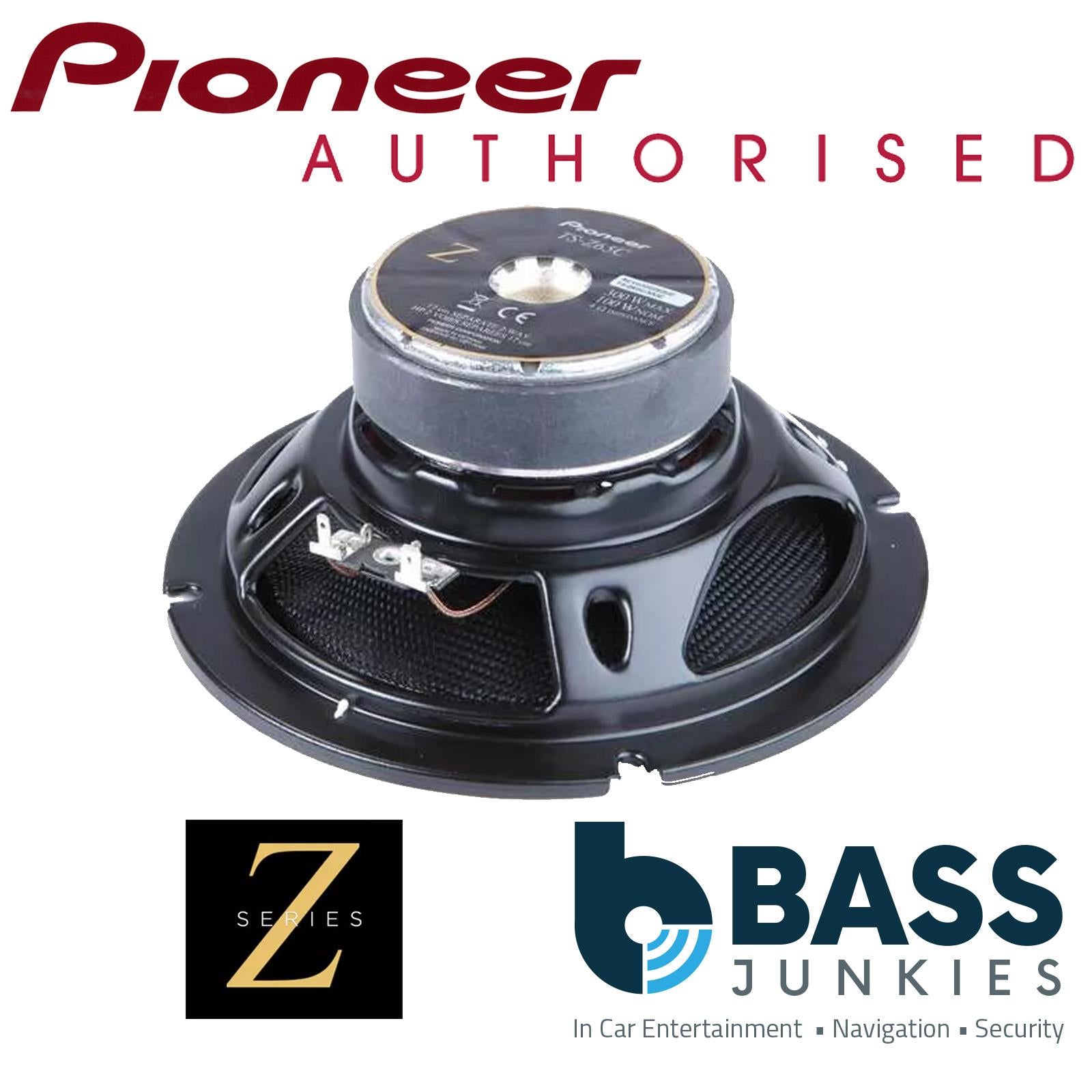 Pioneer TS-Z65C - Z Series Hi Res 600 Watts 6.5” 2-Way Component Car Door Speakers Pair
