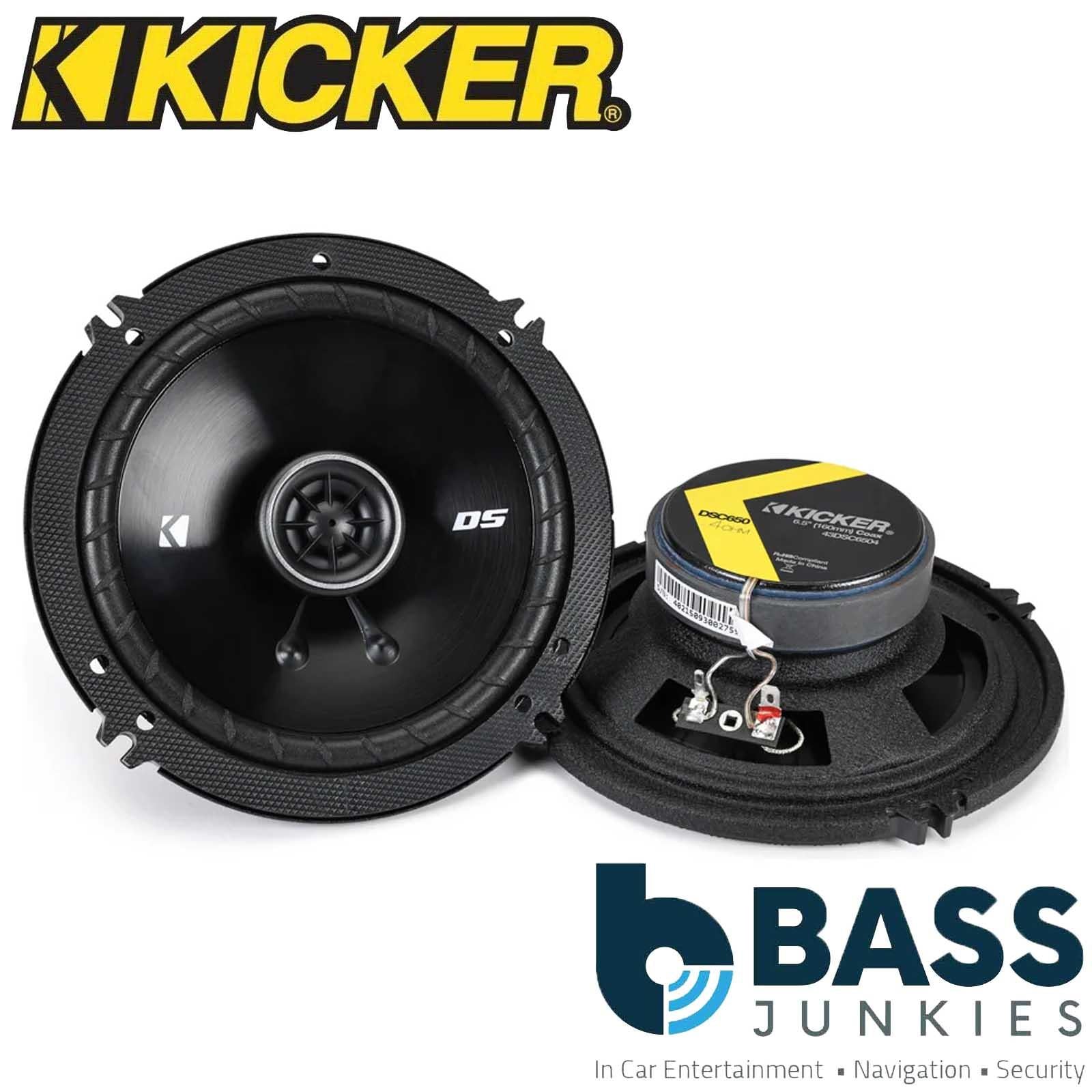 Kicker 43DSC6504 - 6" 16cm 480 Watts a Pair 2-Way Front Rear Car Door Speakers
