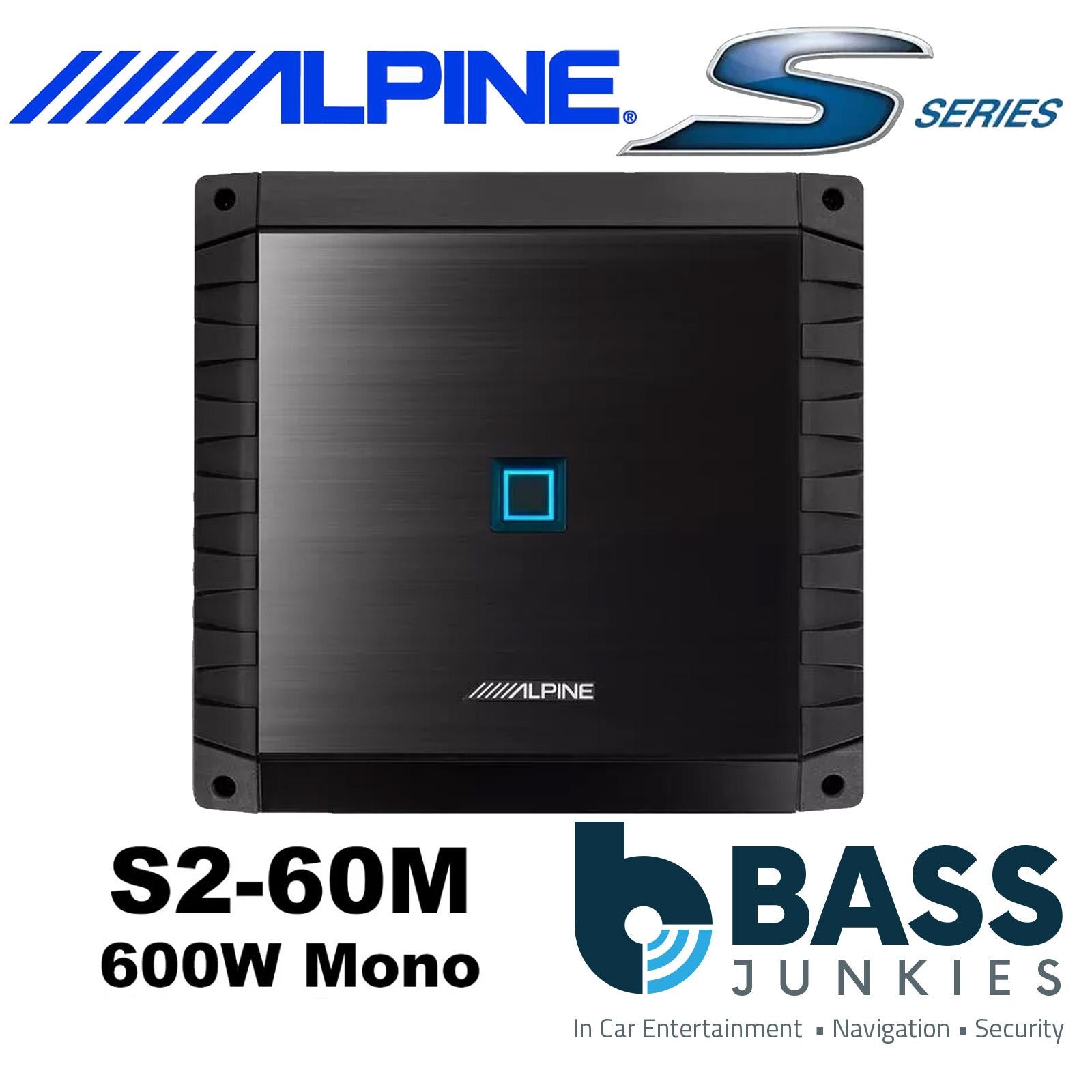 Alpine S2-A60M - S-Series  600 Watts RMS Mono Block Car Amplifier Bass Power Amp