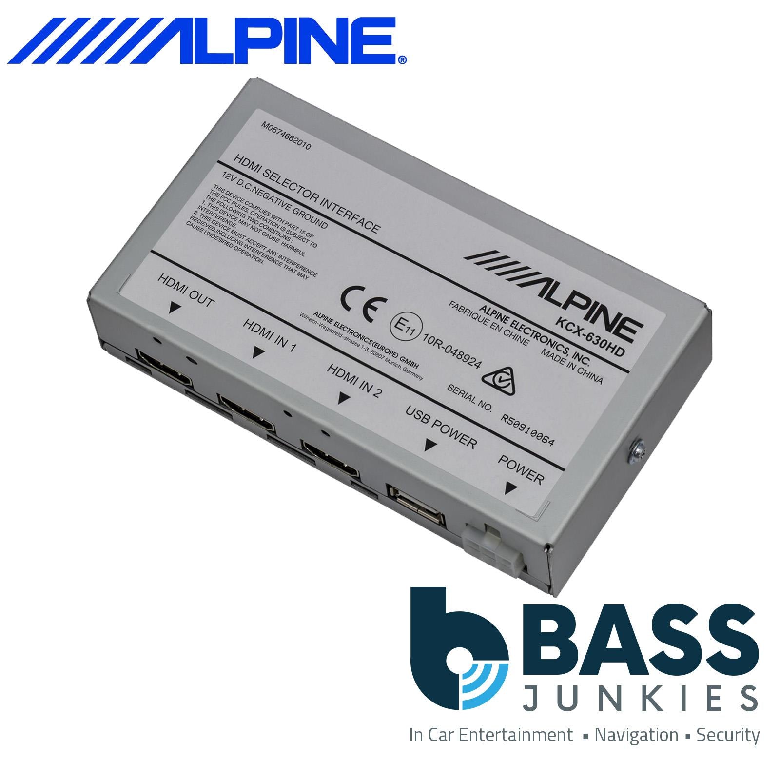 Alpine KCX-630HD HDMI Selector Interface