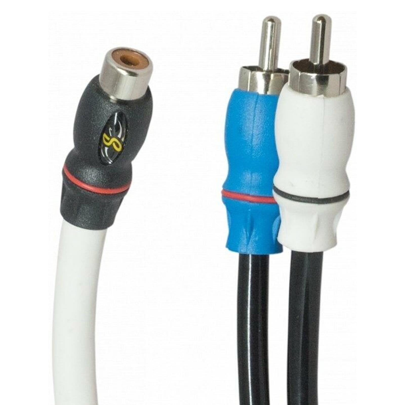 Stinger SMRCAYM Marine Grade Male Y-Interconnect Cable – Male to Dual Female