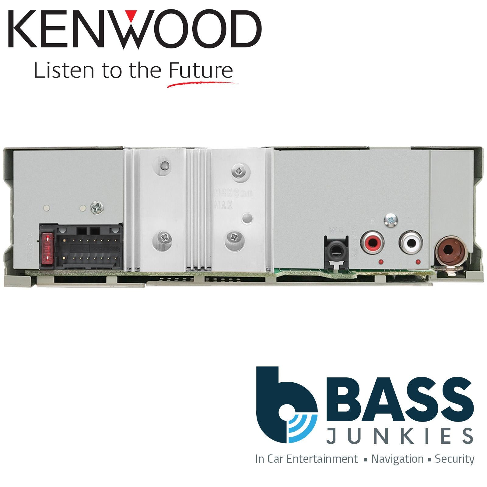 Kenwood KDC-BT460U - CD MP3 USB AUX Bluetooth 4x50 Watts Car Stereo Radio Player