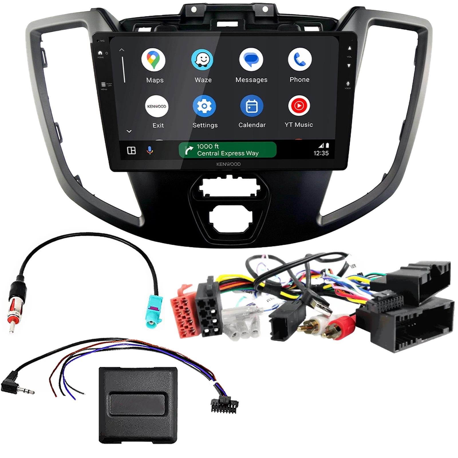 Kenwood 9" CarPlay Android Car Stereo Fitting Kit For Ford Transit 2015 Onwards