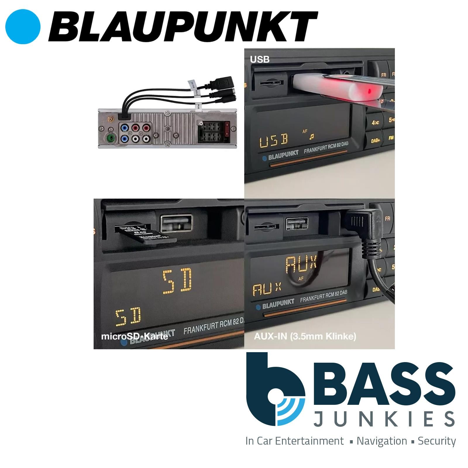 BLAUPUNKT FRANKFURT RCM 82 DAB RETRO CLASSIC CAR STEREO BLUETOOTH USB SD AUX
