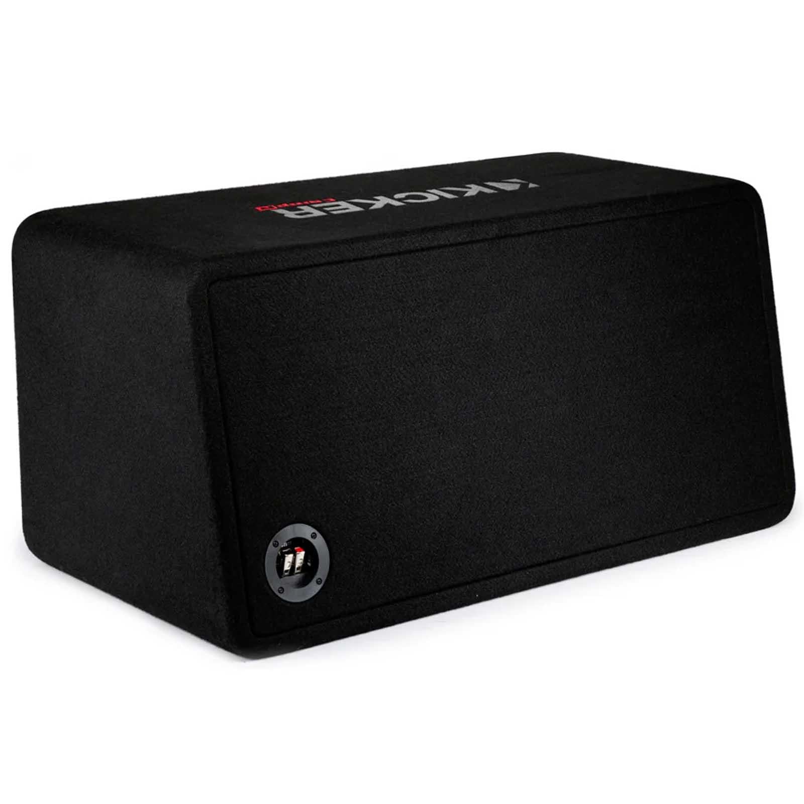 Kicker 48DCWR122 - 2000W Dual 12" CompR Loaded Car Sub Subwoofer Enclosure 2 Ohm