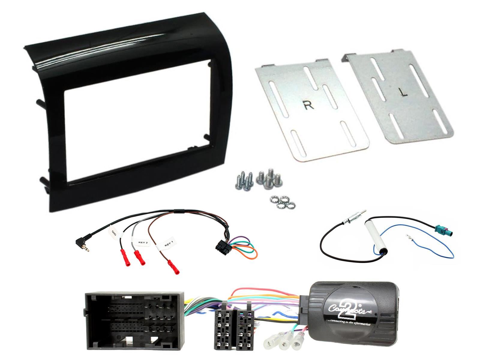 SONY DAB+ Apple | Android Double Din Stereo Fitting Kit + Steering Wheel Stalk Controls to fit Peugeot Boxer 2014-