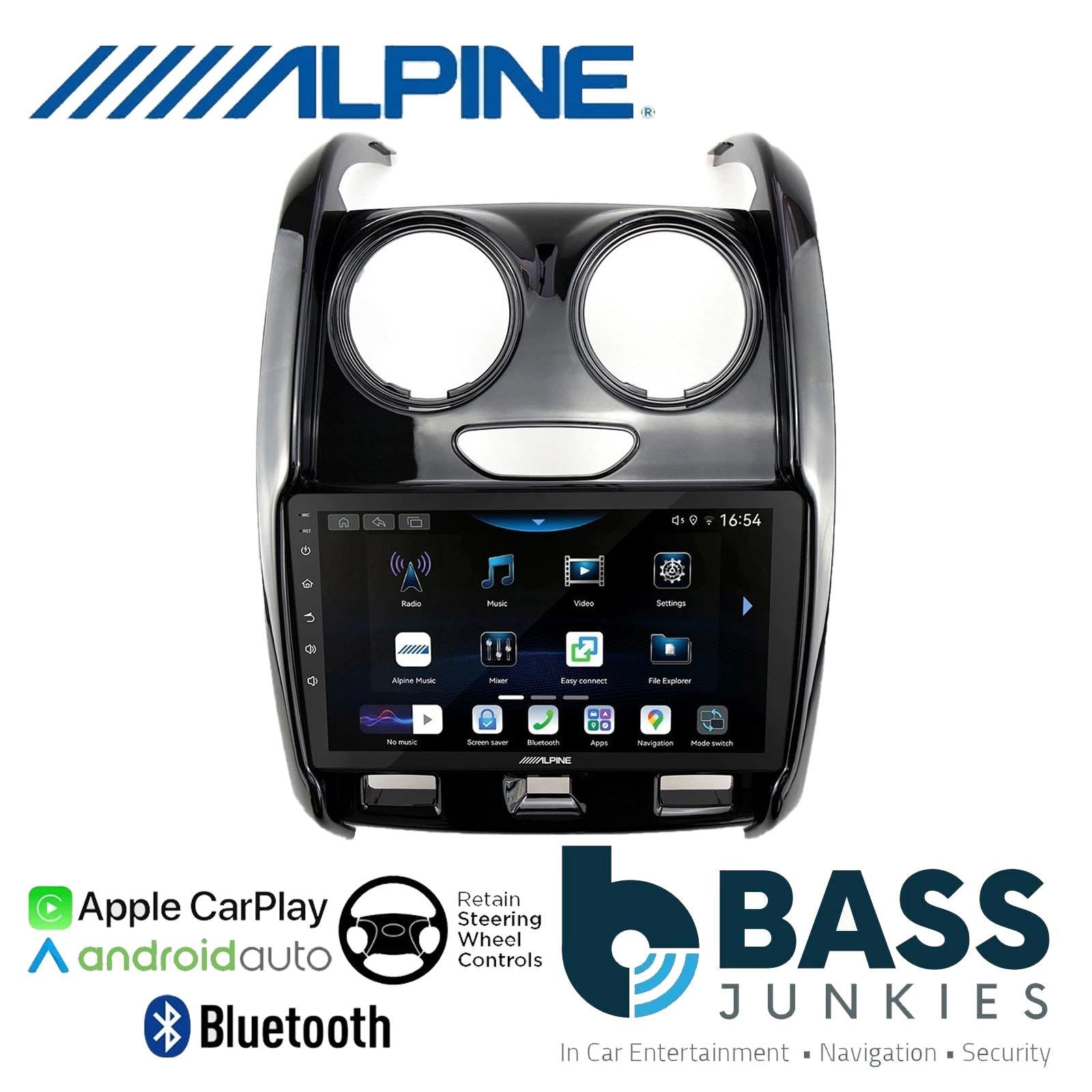 Alpine 9" CarPlay Android Car Stereo Kit For Renault Duster Black 2018 Onwards